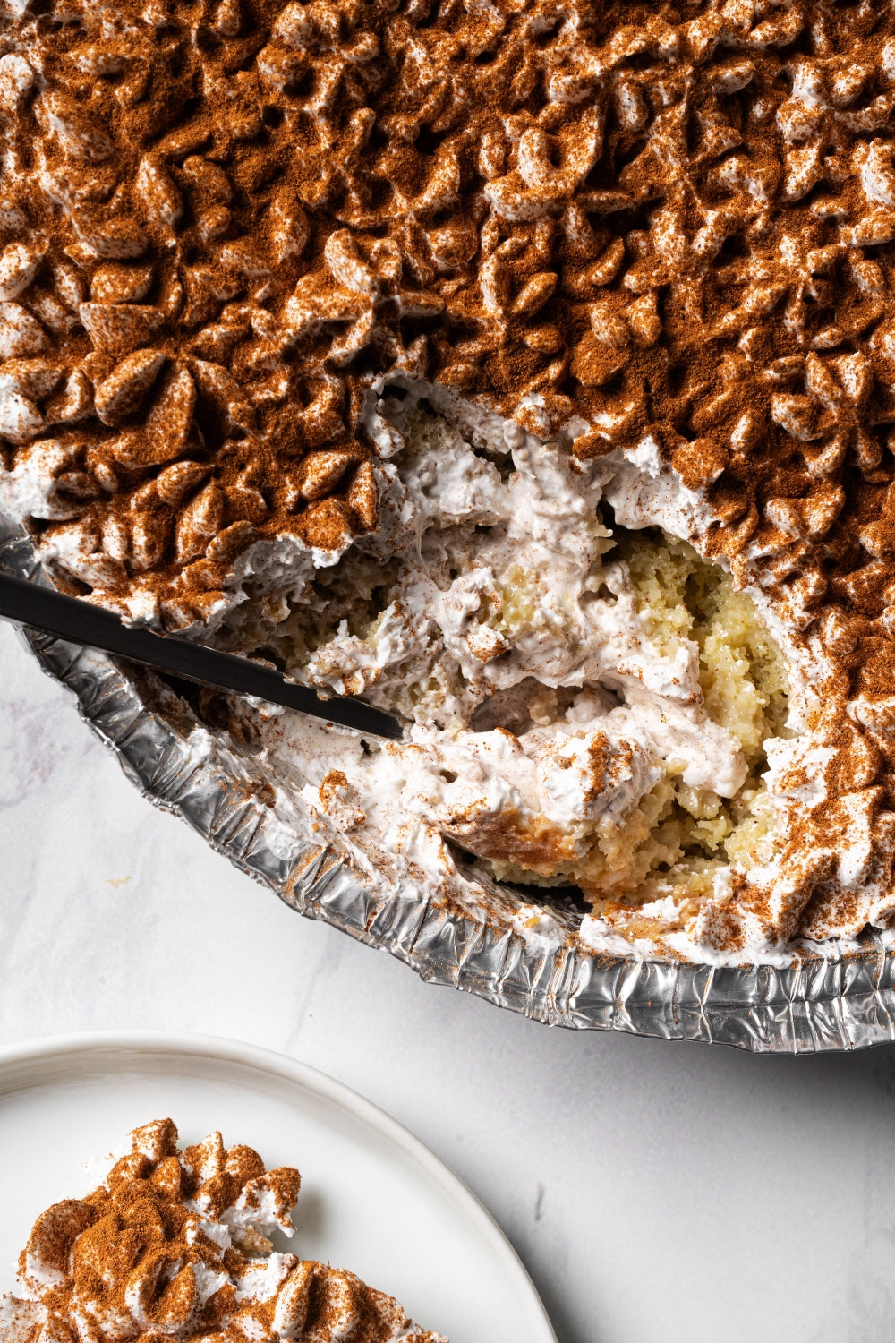 Una torta tres leches de vainilla.